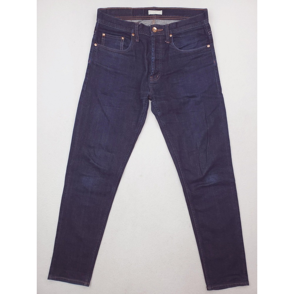 The Unbranded Brand Jeans Mens 31x30 11oz Selvedge Relaxed Tapered Stretch UB622